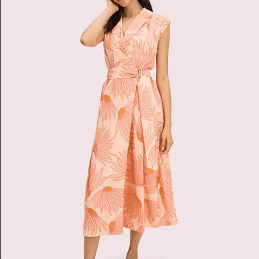 Kate Spade Falling Flowers Jaquard Dress